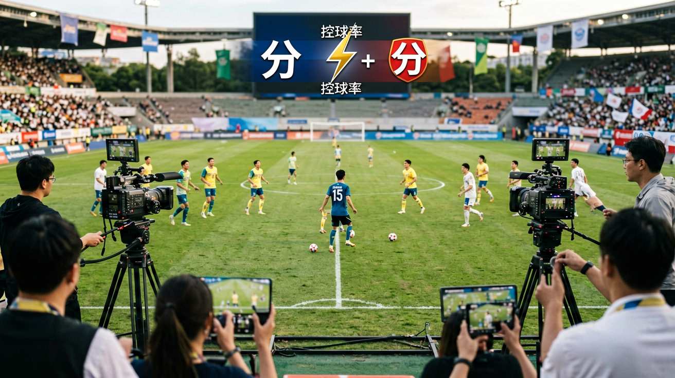 jiuyou.com足球直播画面展示比分弹窗、控球率图表和实时赛况